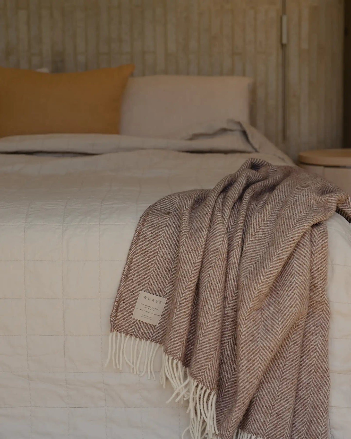 Magnus Wool Herringbone Throw