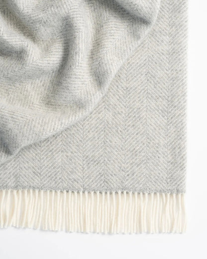 Magnus Wool Herringbone Throw