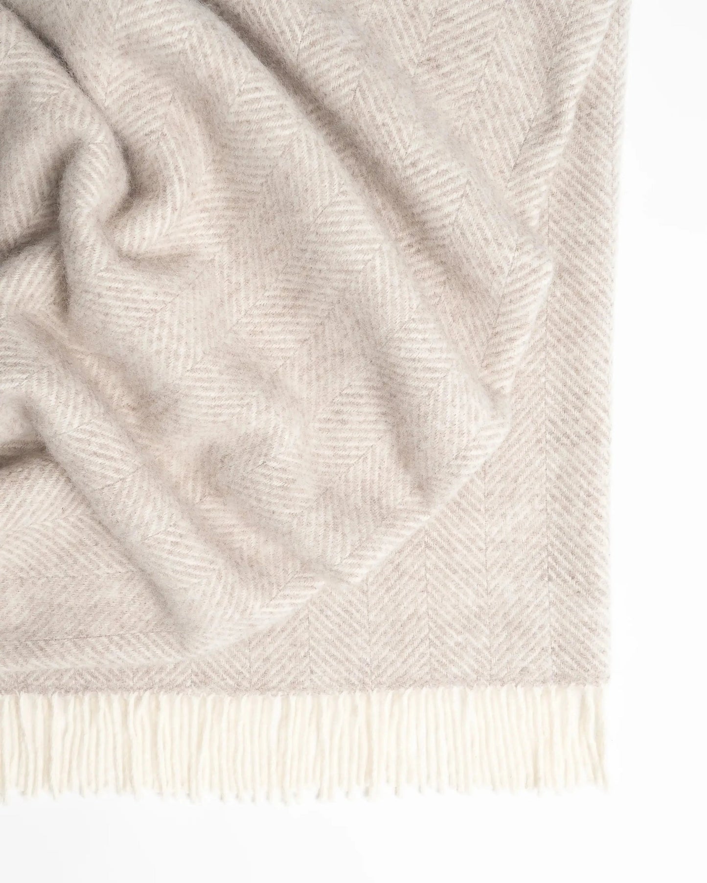 Magnus Wool Herringbone Throw