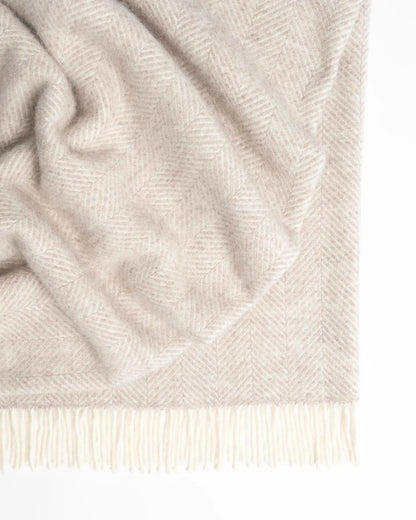 Magnus Wool Herringbone Throw