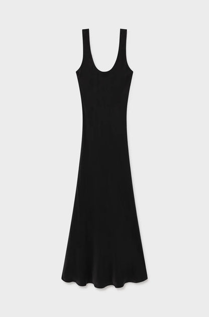 Scoop Neck Dress - Black