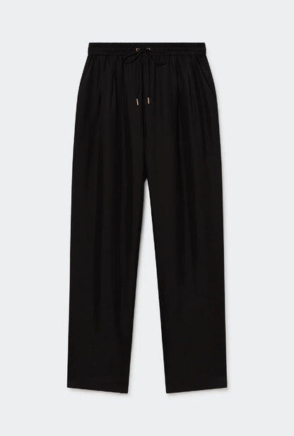 Twill Slouch Pant - Black