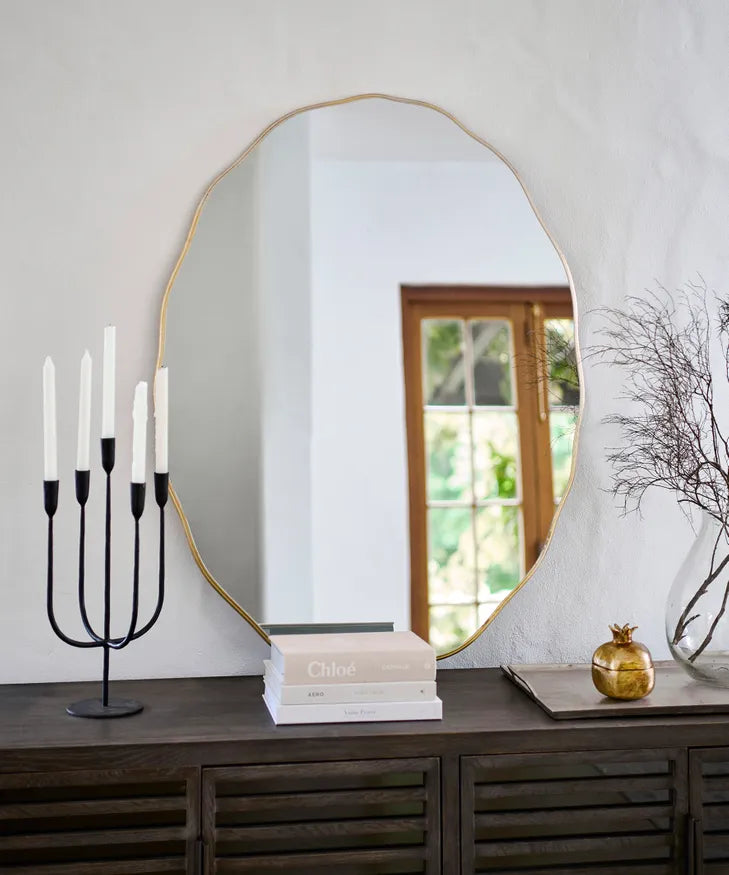 Wave Oval Mirror Large