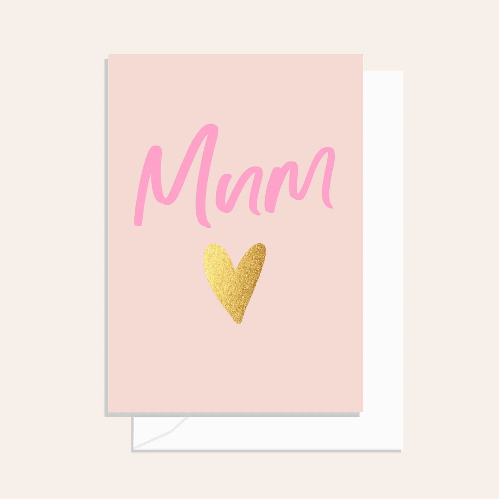 Mum Gold Heart Card