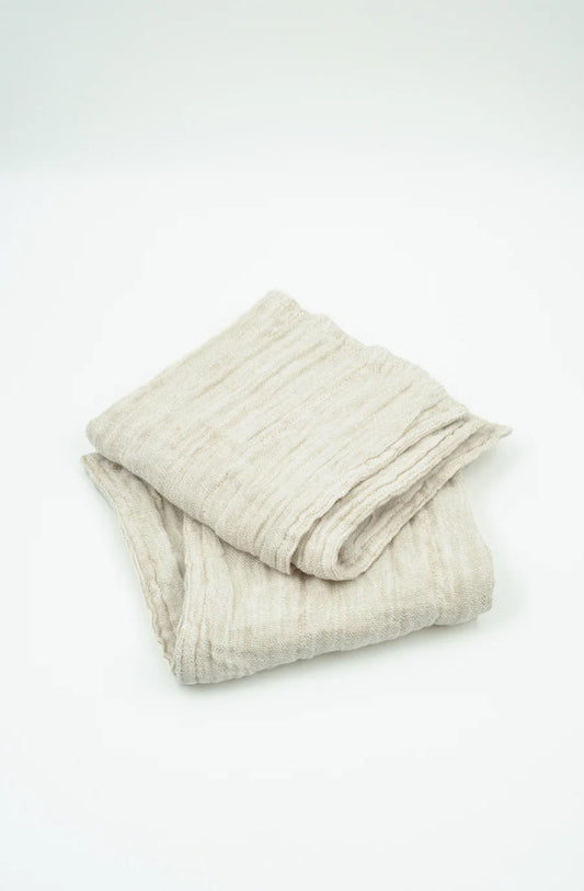Leggera Rose Washcloths Oatmeal - Set of 2