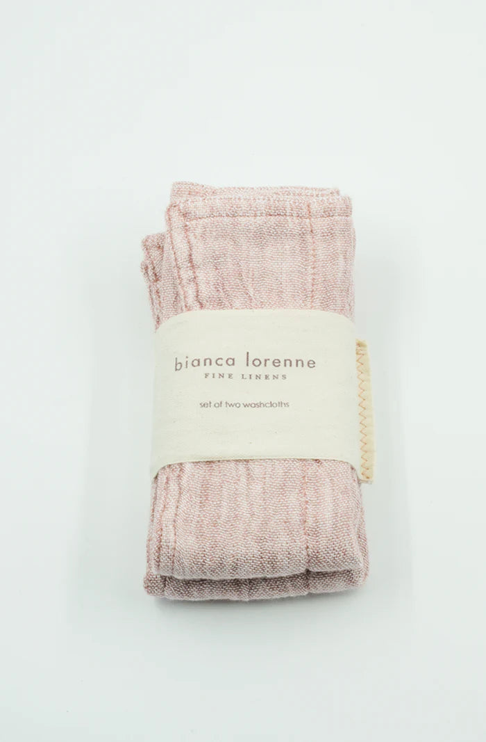 Leggera Rose Washcloths Pink Clay - Set of 2