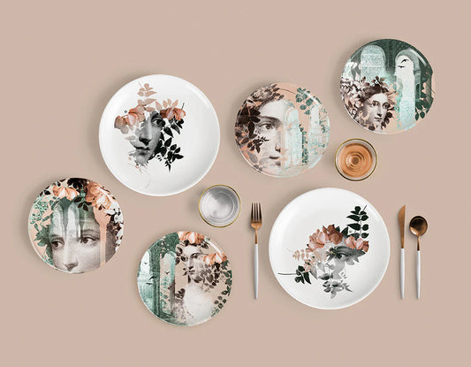 Porcelain Plates - set of 4