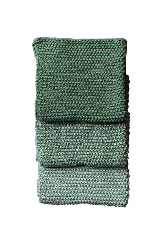 Washcloths - Sage Greens