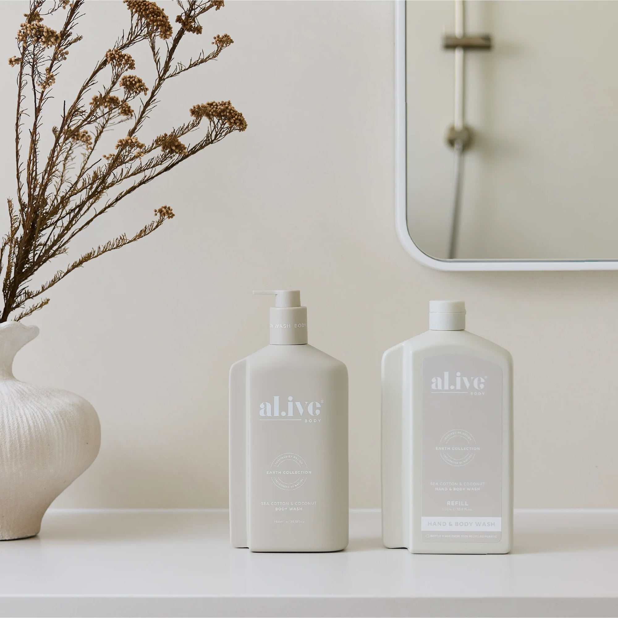 1L Hand & Body Wash Refill - Sea Cotton & Coconut