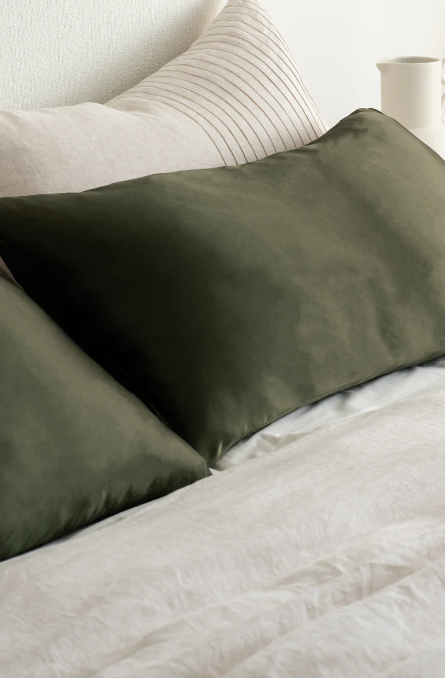 Silk Standard Pillowcase - Olive