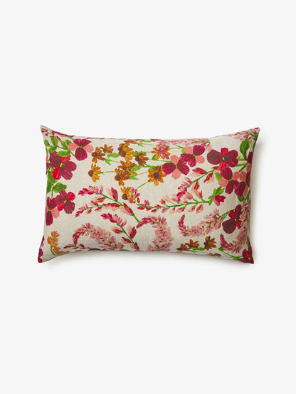 Lupin Multi Linen Pink Pillowcase Set - Standard