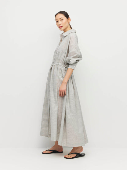 Lenora Dress - Fine Stripe
