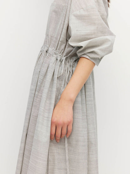 Lenora Dress - Fine Stripe