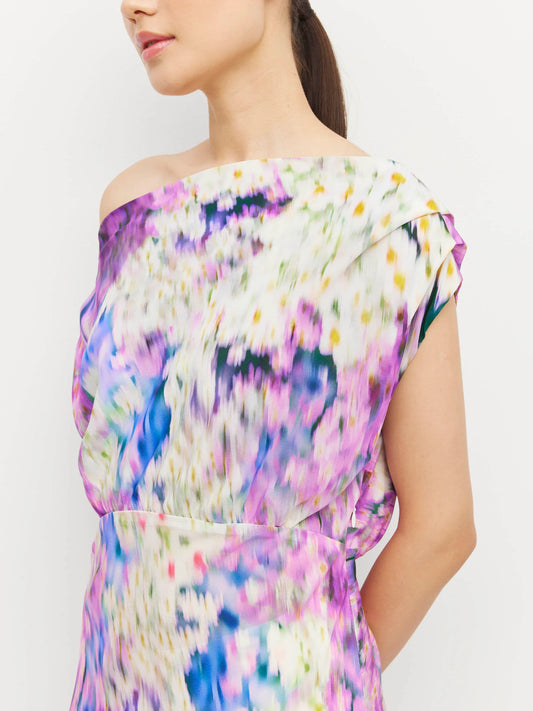 Monaco Dress - Lavender Mist Silk