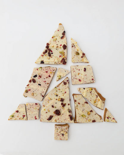 Christmas Toffee - white Chocolate Berry Pistachio