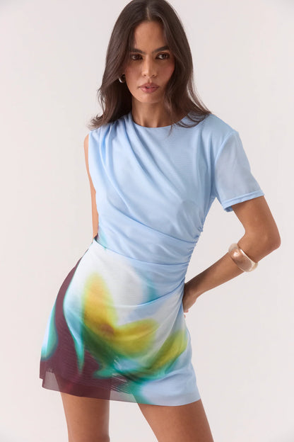 Zinnia Mesh Mini Dress