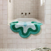Wave Bath Mat - Green