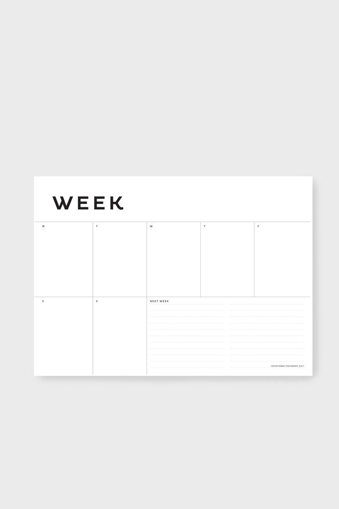 Father Rabbit A4 Week Planner
